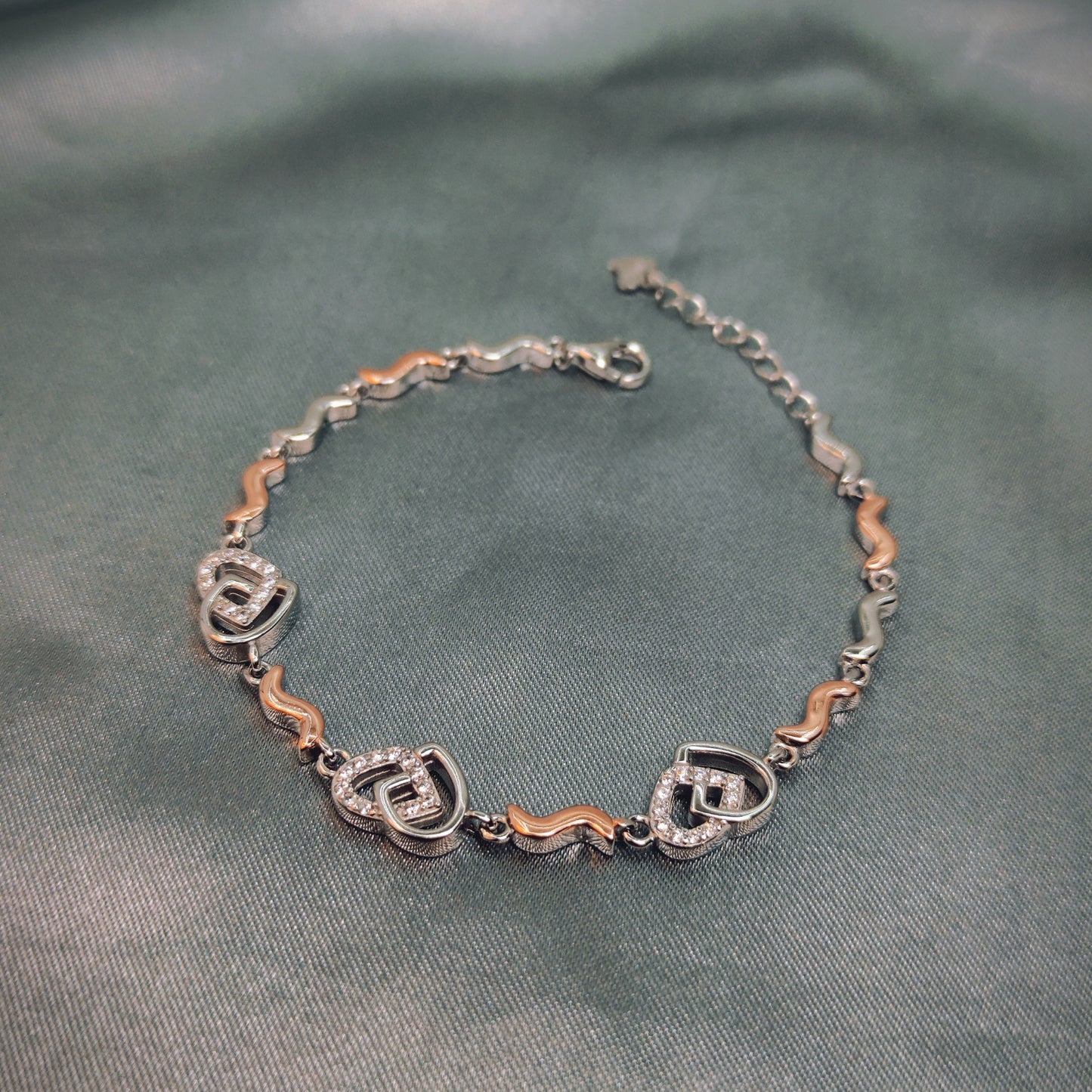 Studded Zircon Hearts