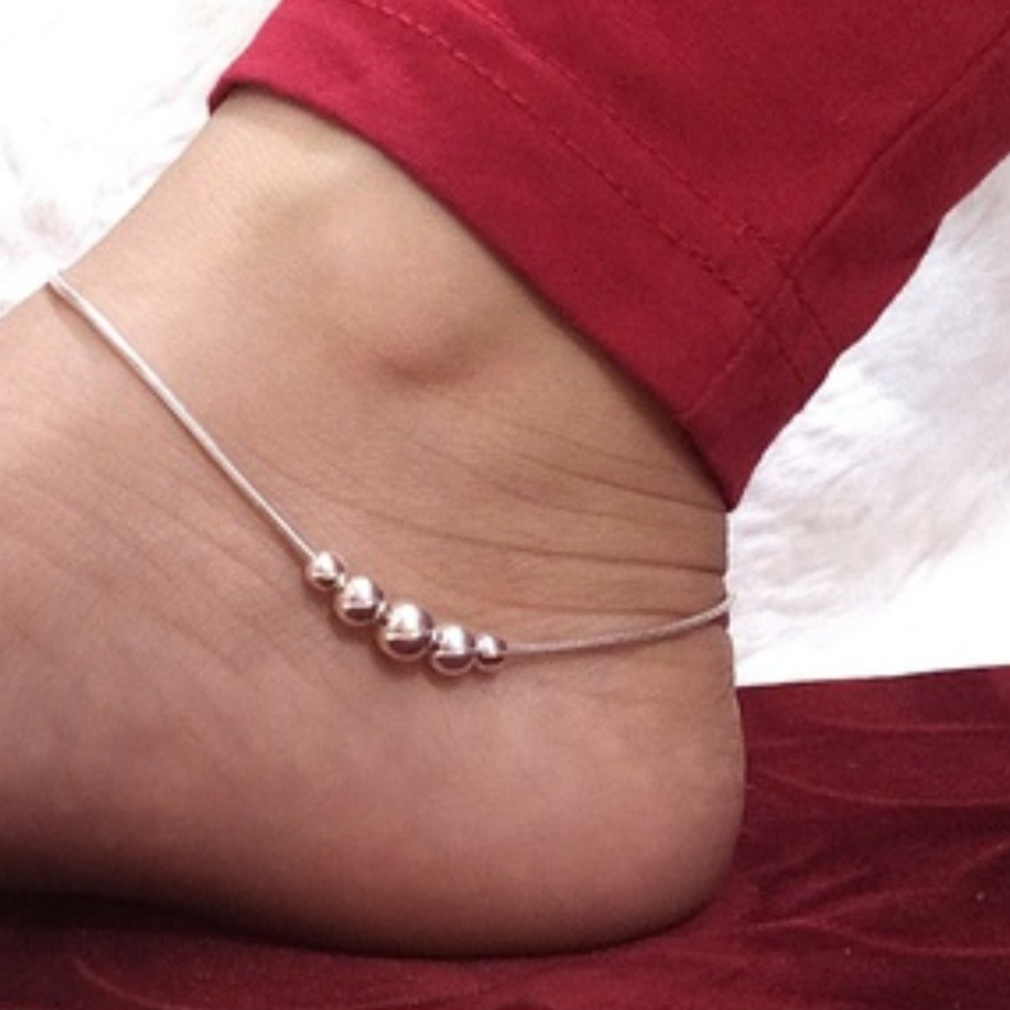 Five Ball Anklets