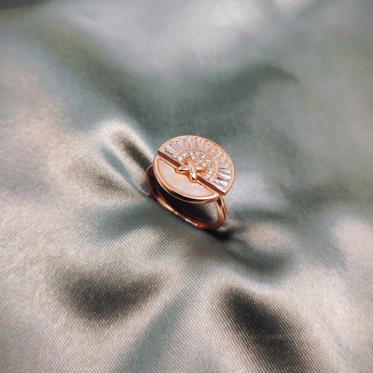 MOP Rosegold Sunshine Ring