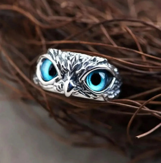 #MensJewelry #925SilverRing #OwlEyeDesign #AffordableFashion #KaratBeeStyle