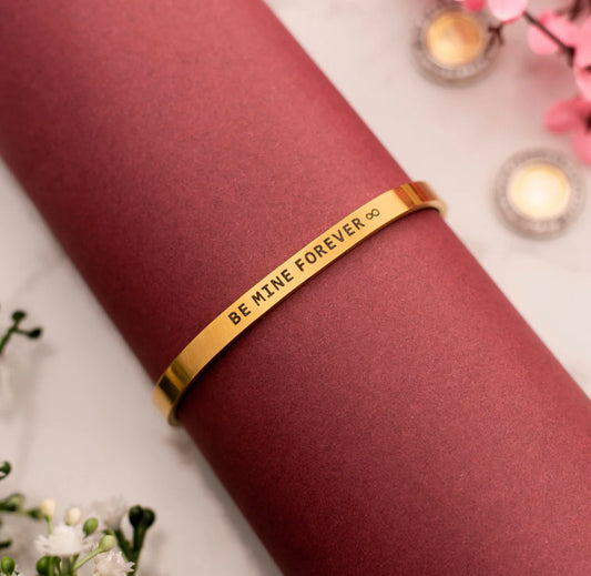 Golden Engraved Bracelet