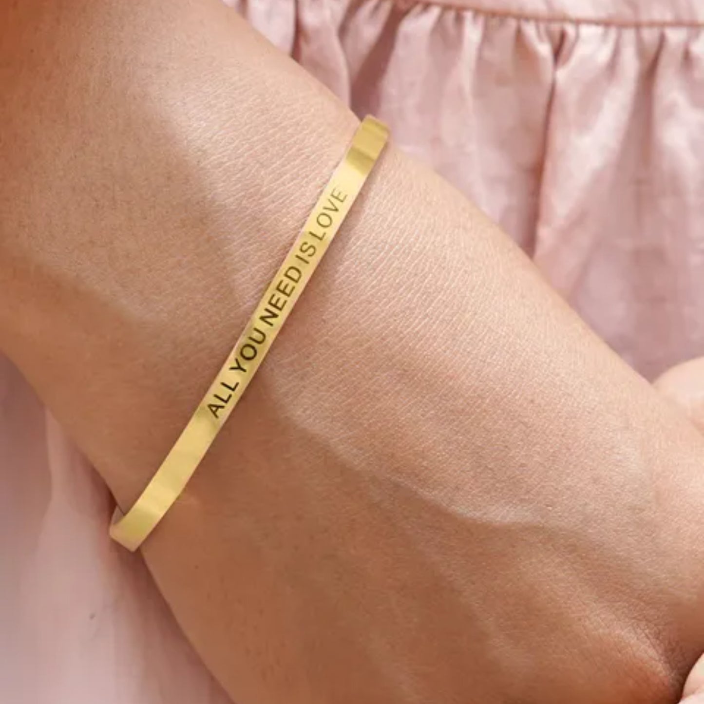 Golden Engraved Bracelet