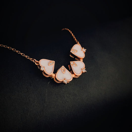 MOP Rosegold Magnetic Heart Charm